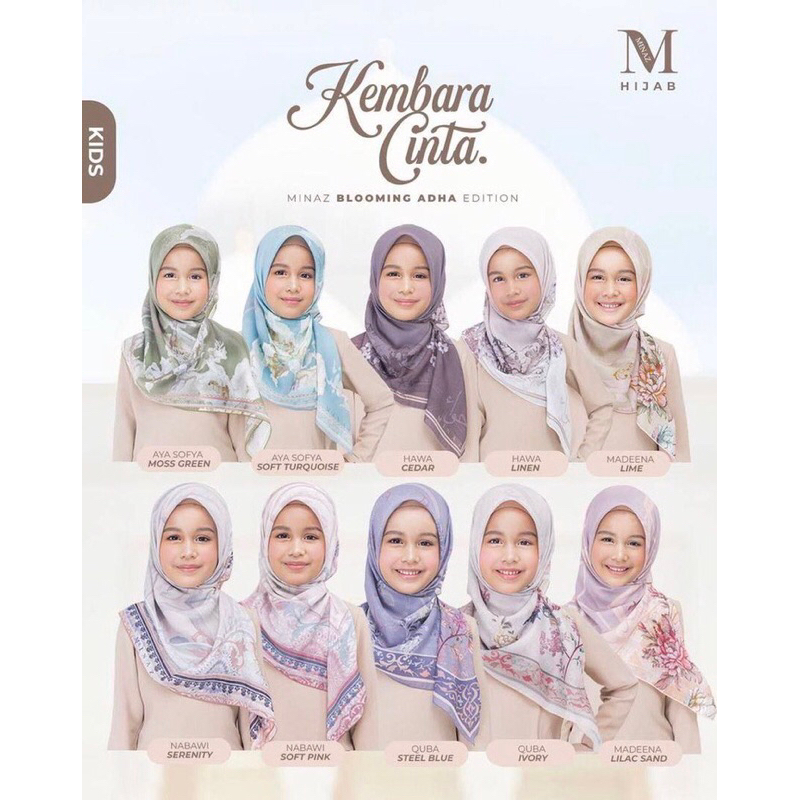 MINAZ HIJAB KEMBARA CINTA KID SERIES | Shopee Malaysia