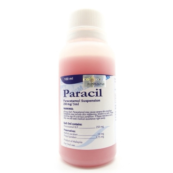 PARACIL PARACETAMOL SUSPENSION 250MG (100ML) | Shopee Malaysia