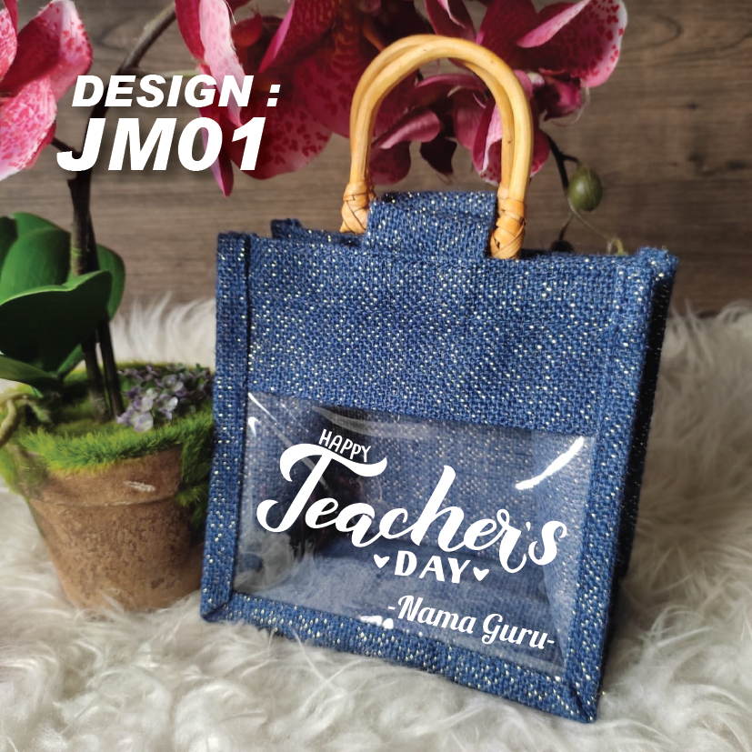 Teacher's Day Gift / Hadiah Hari Guru Jute Bag Mini Special Shopee