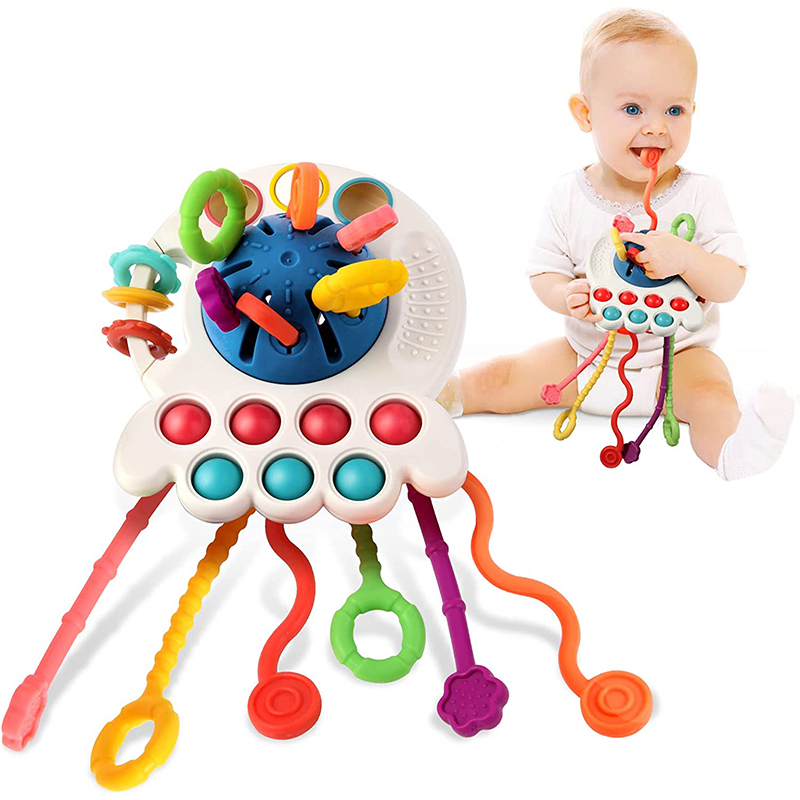 Baby Montessori Sensory Development Educational Toys Pull String Finger ...