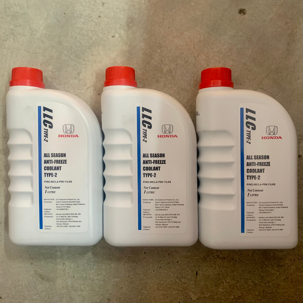 Honda LLC Type 2 All Season Anti Freeze Coolant (1 Litre) Shopee Malaysia