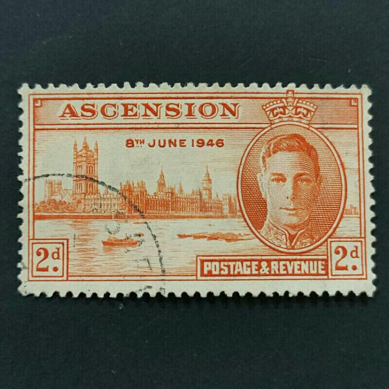 1946 Stamp AscensionSouth Atlantic OceanUnique Used Stamp2d King