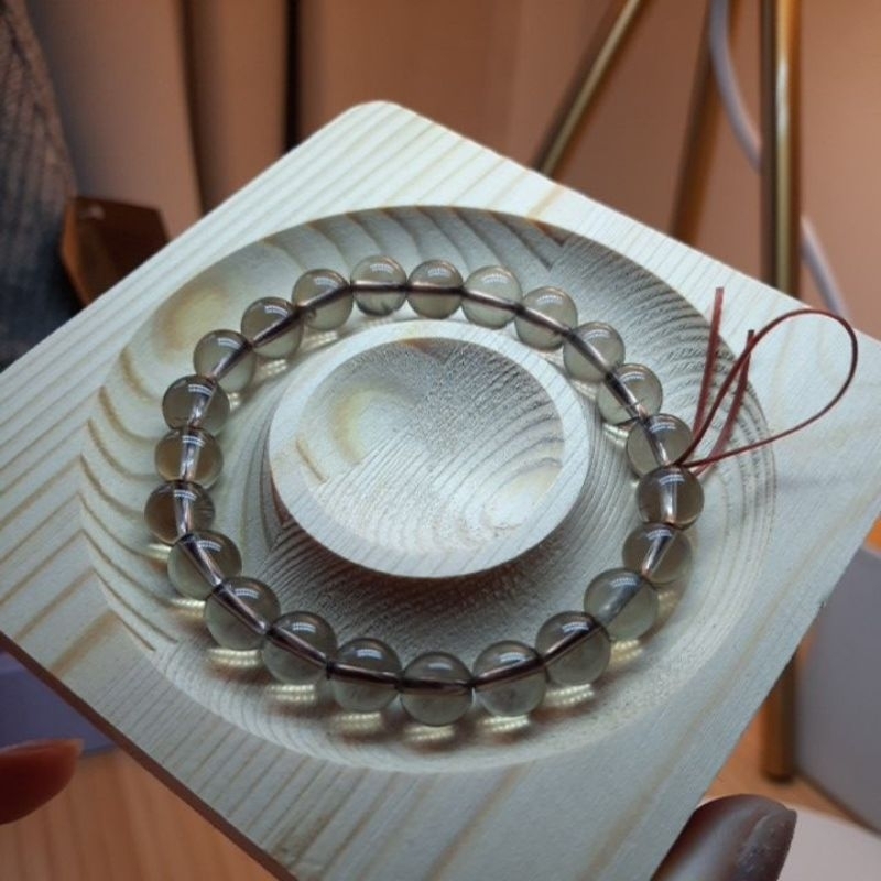(Certificate) 8mm Smoky Quartz crystals bracelets, actual unit Shopee
