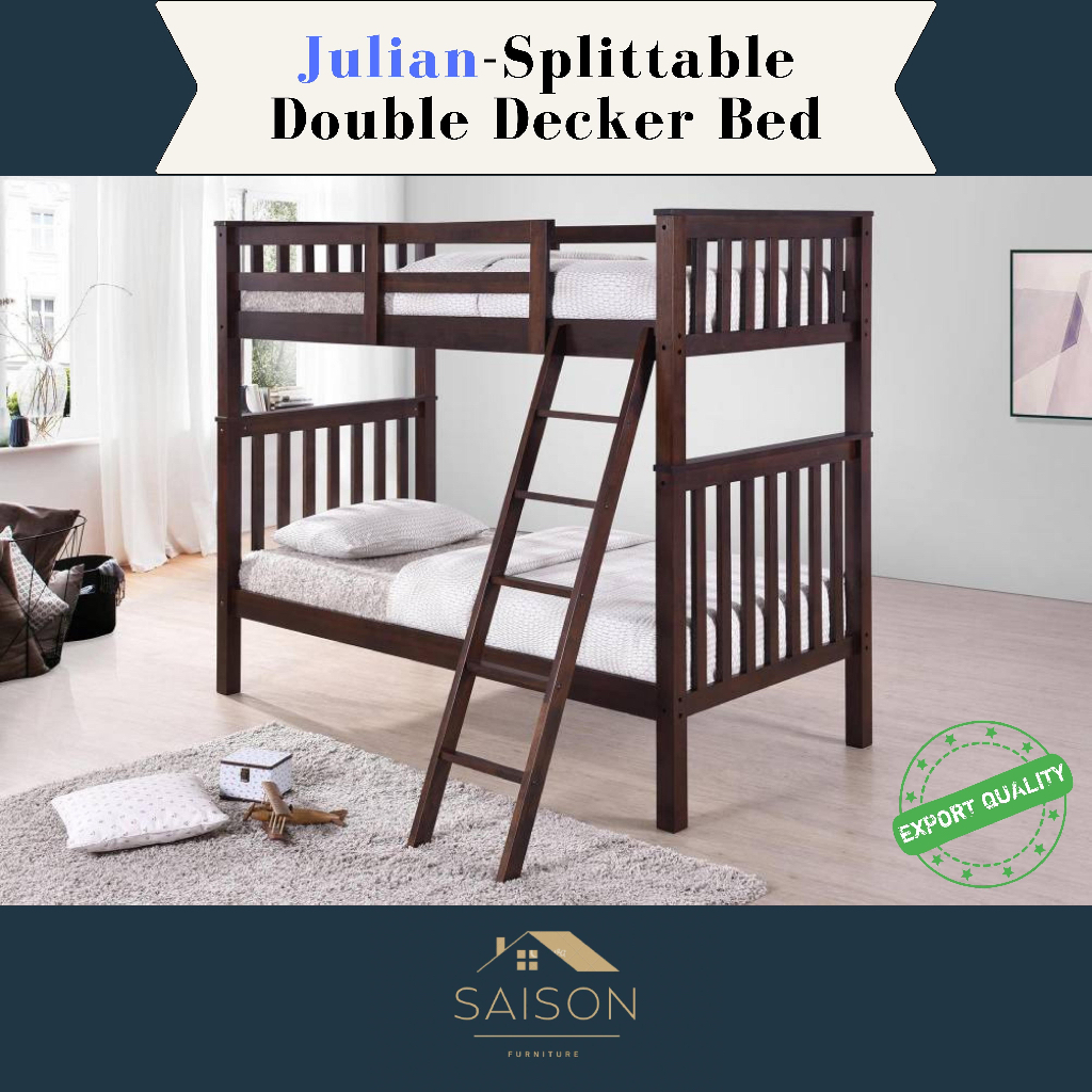 Saison JULIAN Splittable Double Decker Bed | Shopee Malaysia