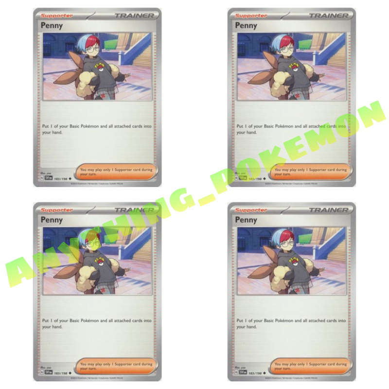 Pokemon Trainer Card - Penny 183/198 - NORMAL/REVERSE HOLO - Scarlet&Violet  | Shopee Malaysia