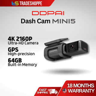 DDPAI Dash Cam Mini 5 2160P 4K UHD 64G DVR Android Car Camera Build-In Wifi  GPS