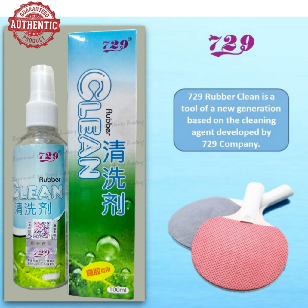 729 Table Tennis Rubber Cleaner 100ml (Ping Pong bat rubber clean) Shopee Malaysia