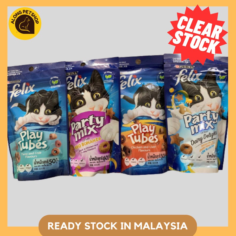Purina Felix Party Mix cat treat 50g / 60g (CLEAR STOCK) Shopee Malaysia