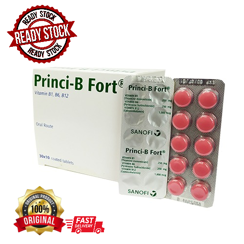 Princi-B Fort Princi B Fort Vitamin B1, B6, B12 One Strip (10 Tablets ...