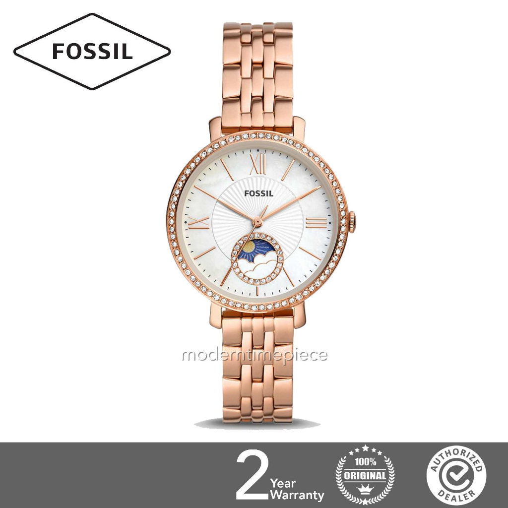 FOSSIL ES5165 Jacqueline Sun Moon Multifunction Rose GoldTone