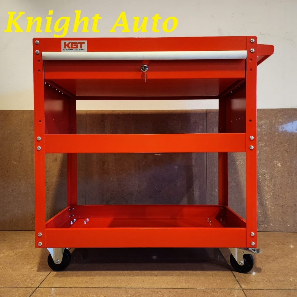 KTG 3 Layer Tool Trolley Cart Roller Storage Box 768x413x818mm