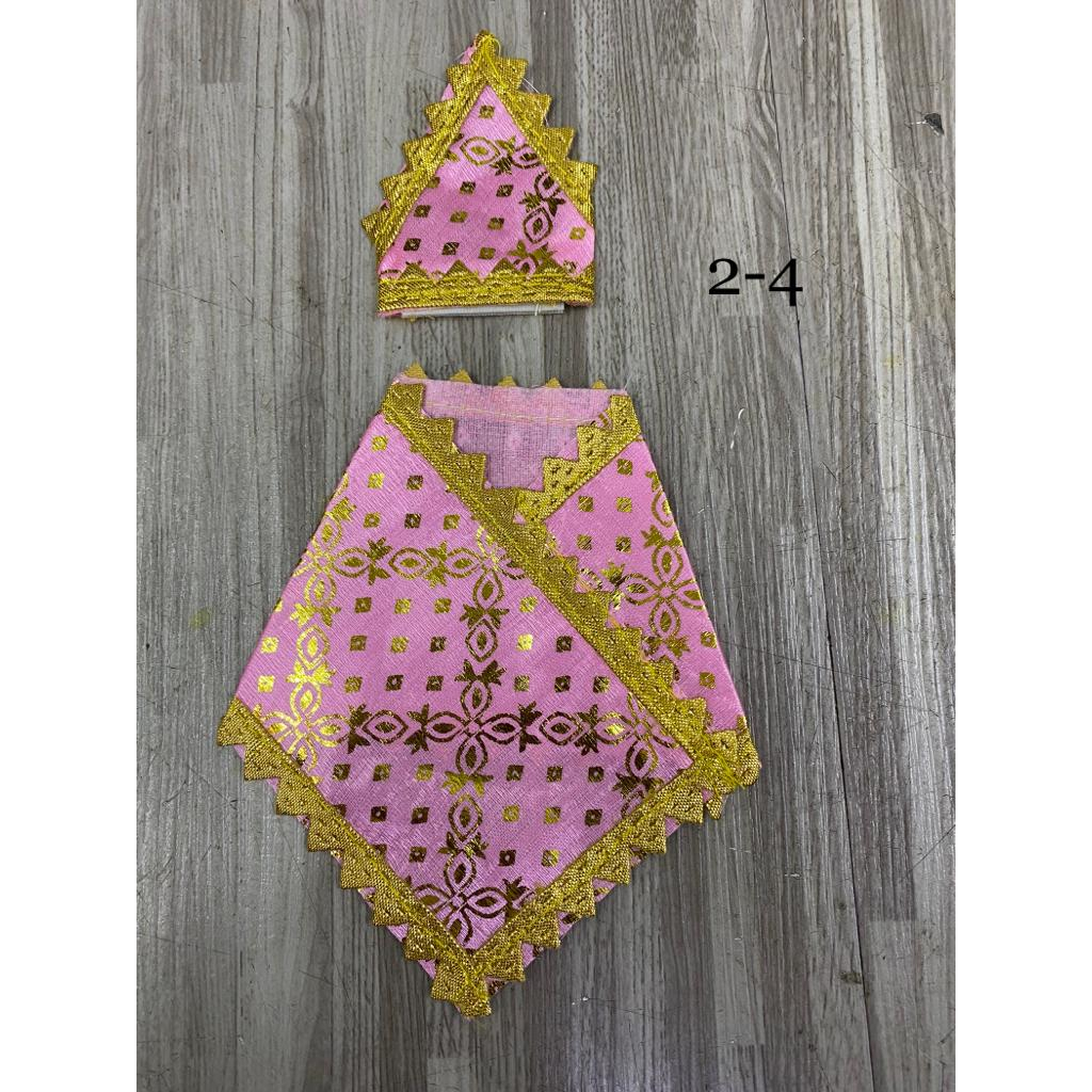 Sai Baba Dress_ Size_No. 4_Velvet for Idol height - 9 Inchs.