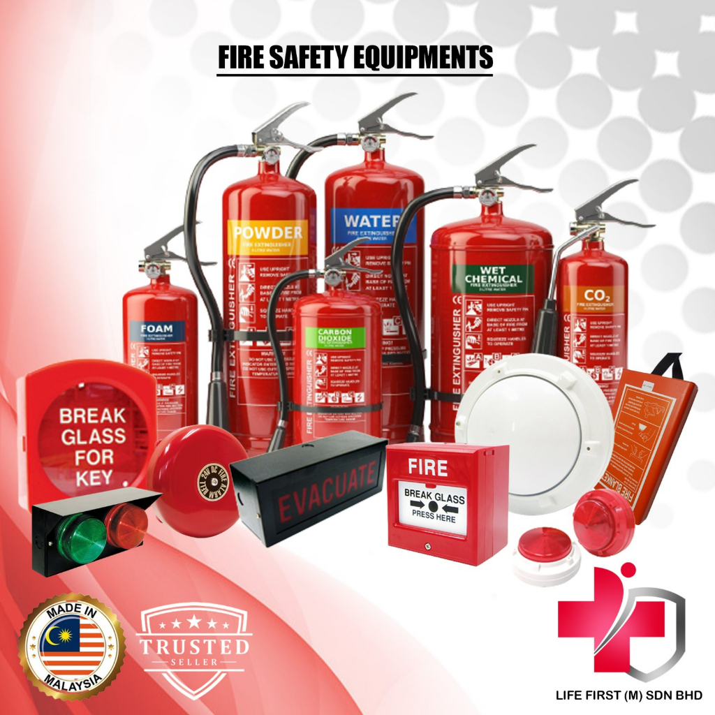 Fire Extinguisher 1kg Flammart SIRIM Puspakom Inspection Grab Vehicle