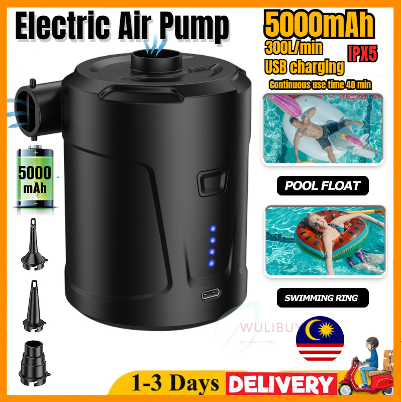Air Pump ZOPOM Portable 5000mAh Battery, LED Display For