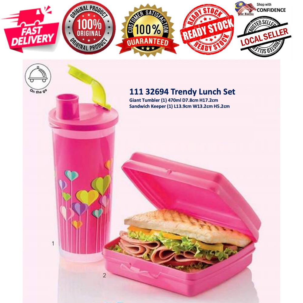 Tupperware Trendy Lunch set (2 pc) 11132694 B2 | Shopee Malaysia