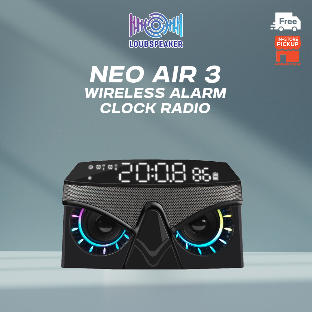 Vinnfier Neo Air 3 Wireless Portable Bluetooth Speaker with Alarm Clock