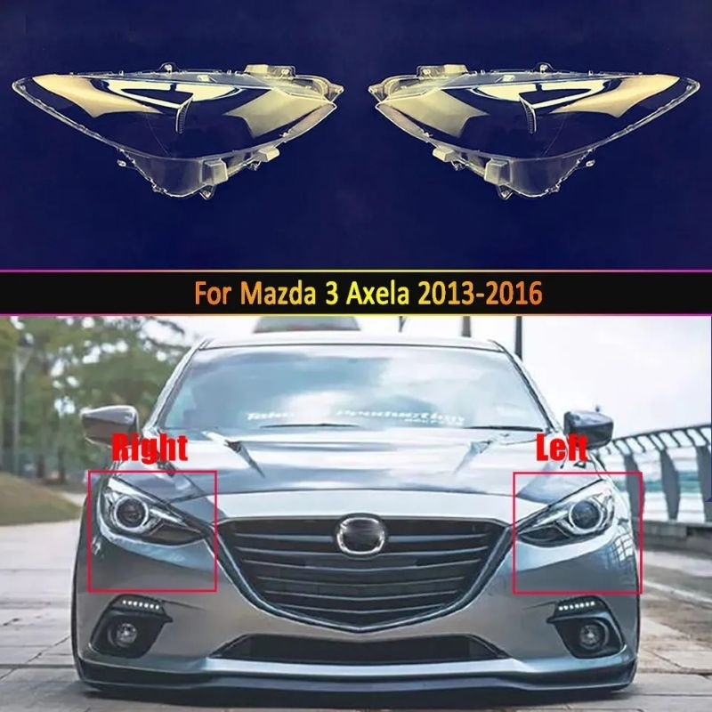 MAZDA 3 20132016 HEAD LAMP COVER HEADLIGHT COVER Shopee Malaysia