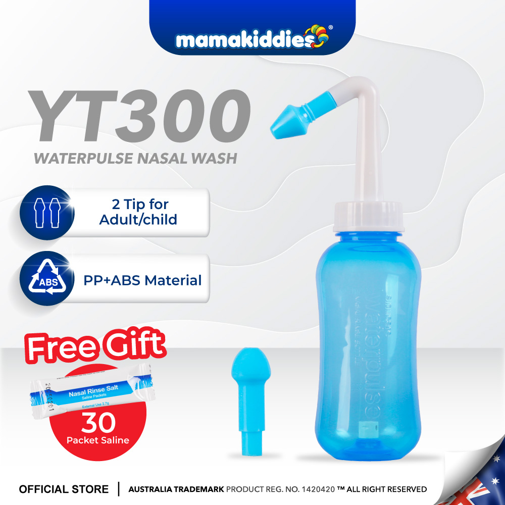 Waterpulse Nasal Wash System Daily Sinus Nose Rinsing Bottle Nasal