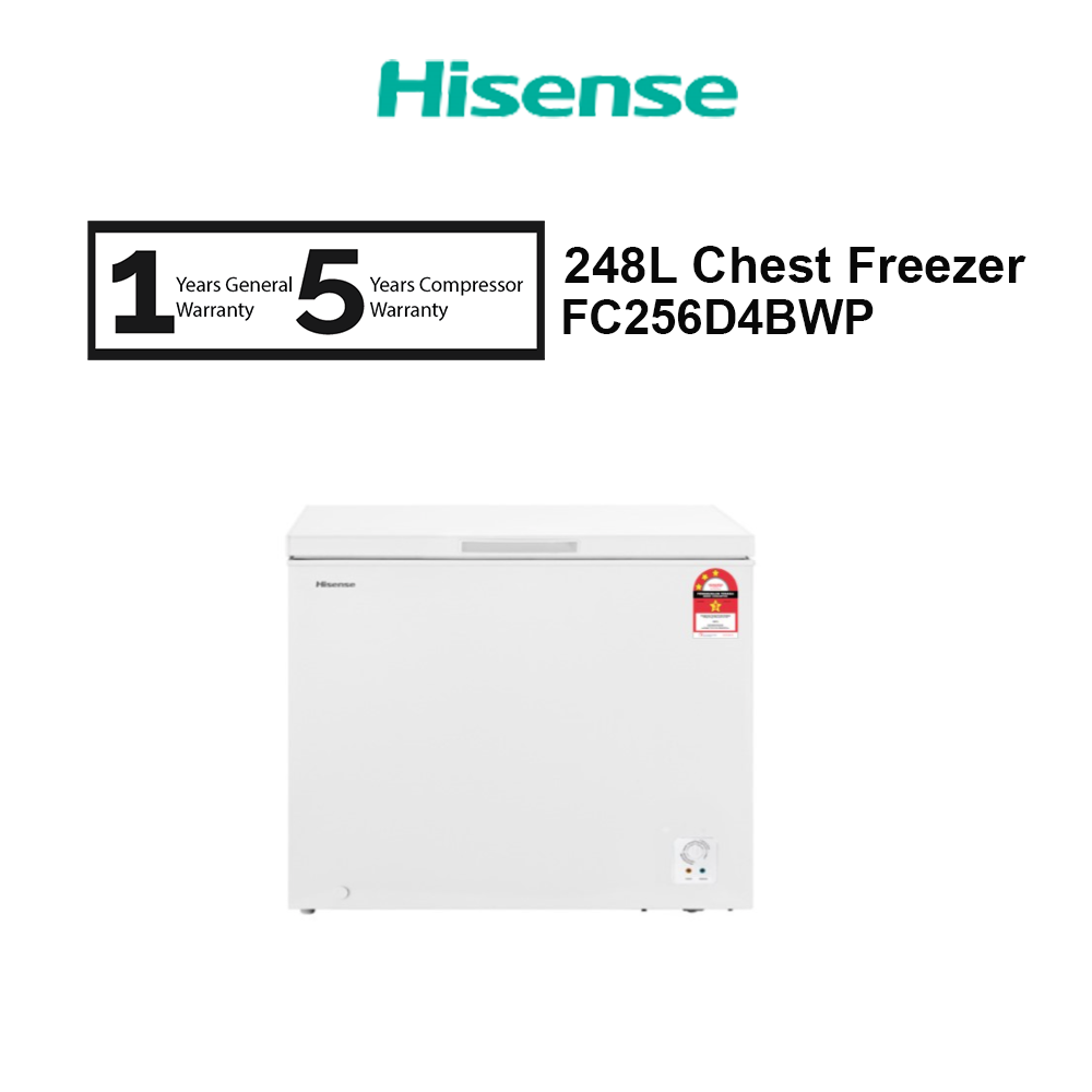 Hisense Chest Freezer 248L FC256D4BWP Shopee Malaysia