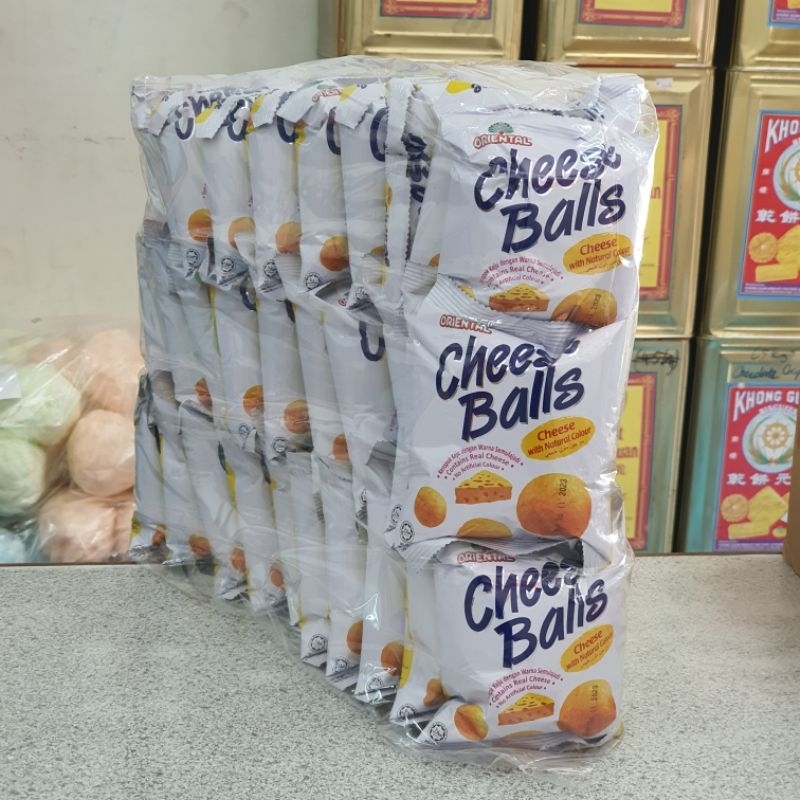 (14g x 30's) Oriental Cheese Balls Keropok Keju Cheese Flavoured Snacks
