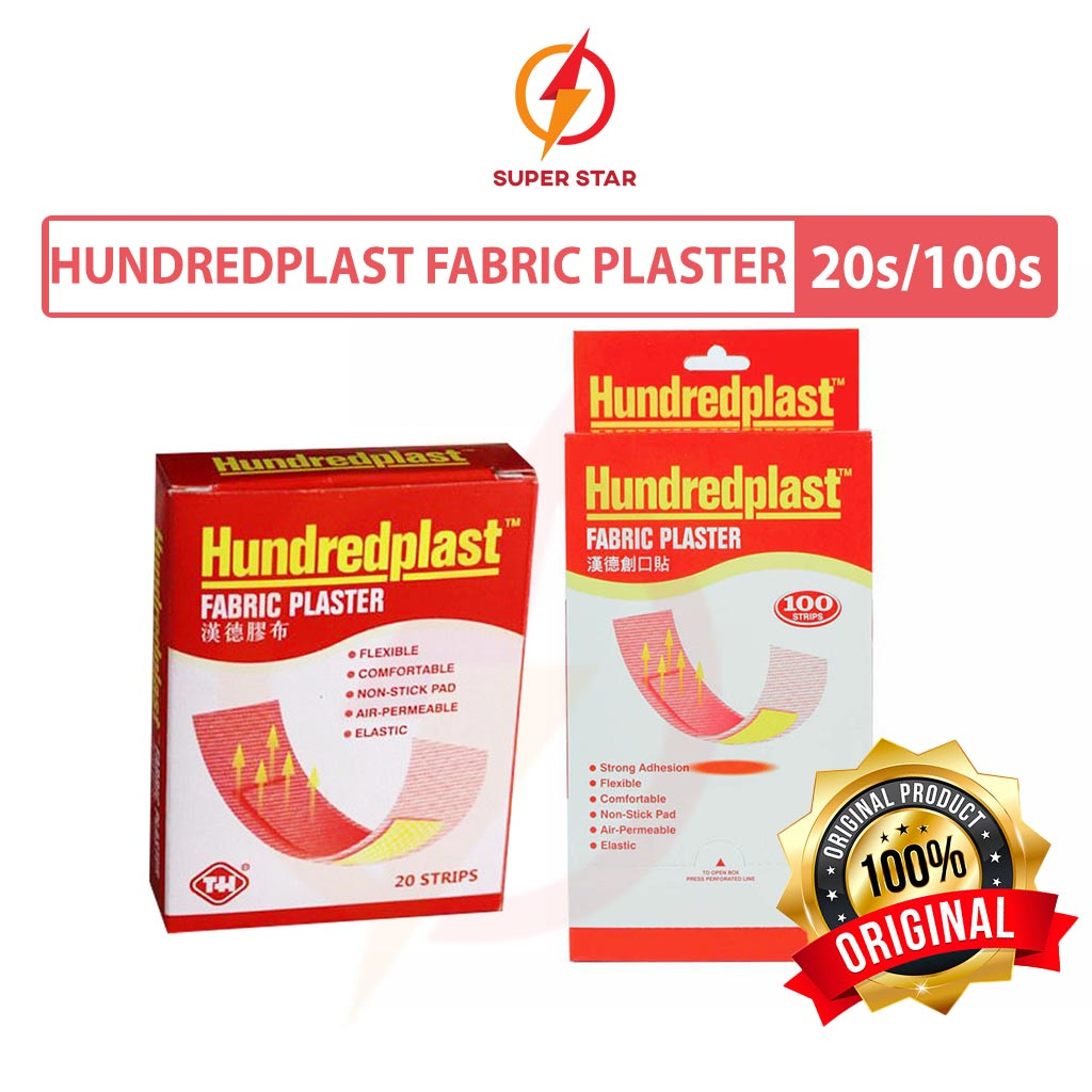 Hundredplast Fabric Plaster 20s/100s | Shopee Malaysia