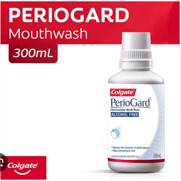 Colgate PerioGard Chlorhexidine Mouth Rinse Alcohol Free 300ml | Shopee ...