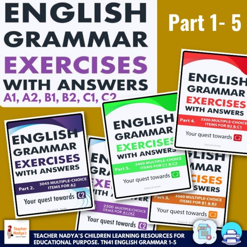 [ Printable / PDF ] English Grammar Exercises With Answers A1, A2, B1 ...