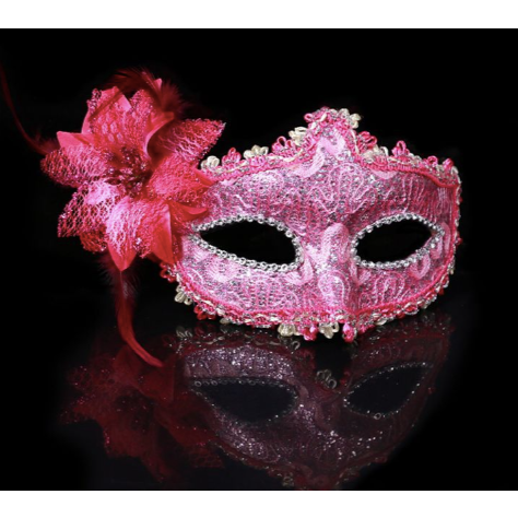 Masque Vénitien Carnaval Femme - Métal Et Dentelle Bleue, Réglable, Pour Soirée, Halloween, Bal Masqué