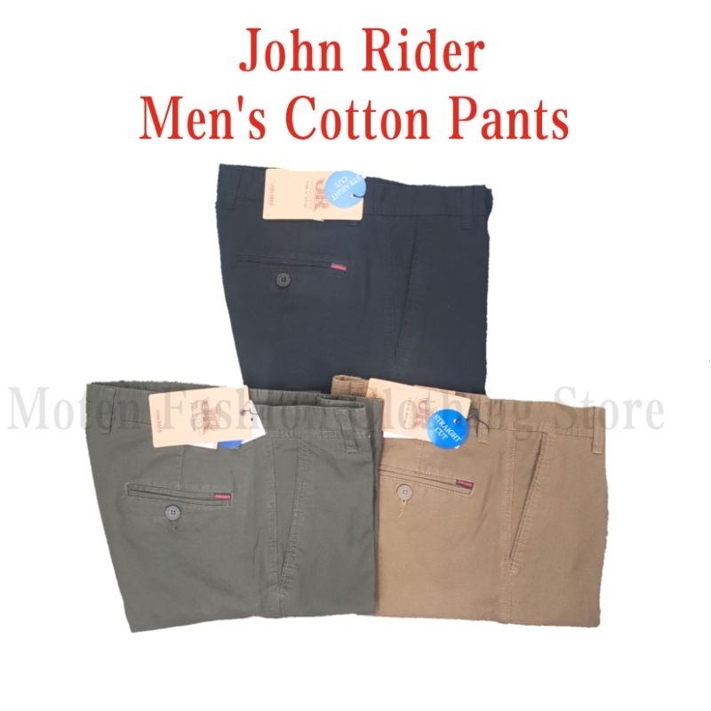 JR John Rider Men's Cotton Pants Straight Cut (3Colours Available ...