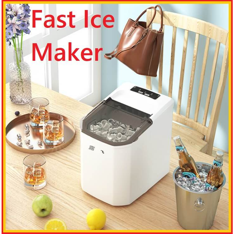 🌟6L Mini Home Dormitory Electric Ice Maker Machine Mini Bar Mesin Ais