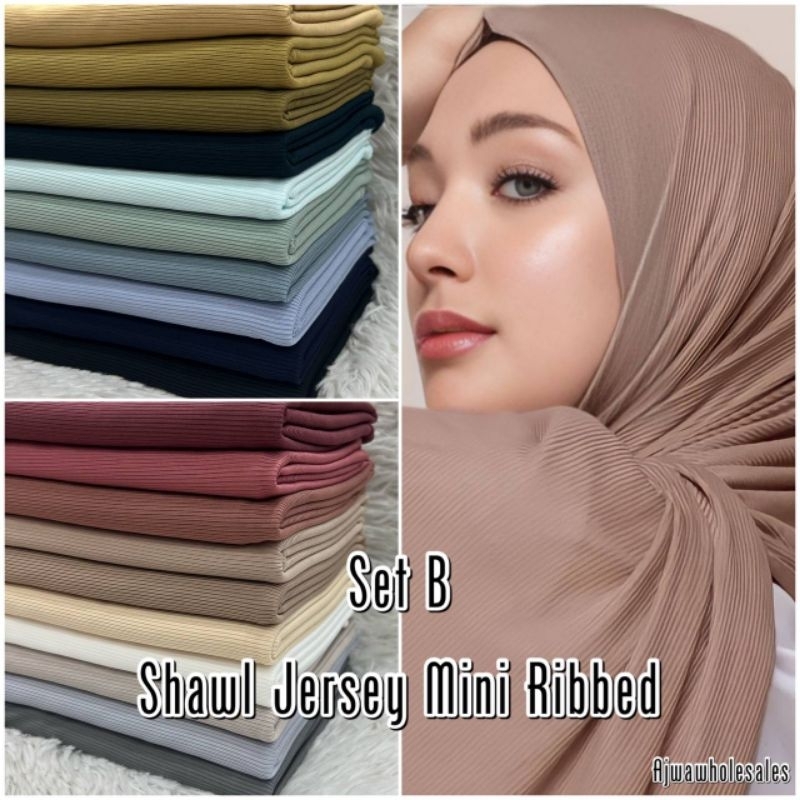 Wideshawl cotton ribbed / mini ribbed | Shopee Malaysia