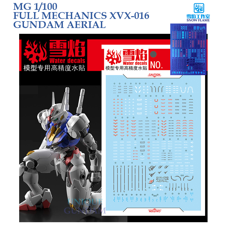 [SNOW FLAME] FM06 FM 1/100 FULL MECHANICS XVX-016 AERIAL GUNDAM WATER ...