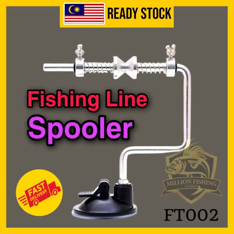 FT002】Alloy Fishing Line Spooler Suitable for all Type Rod Alat Masuk Tali  Pancing Fishing Tools渔轮上线器