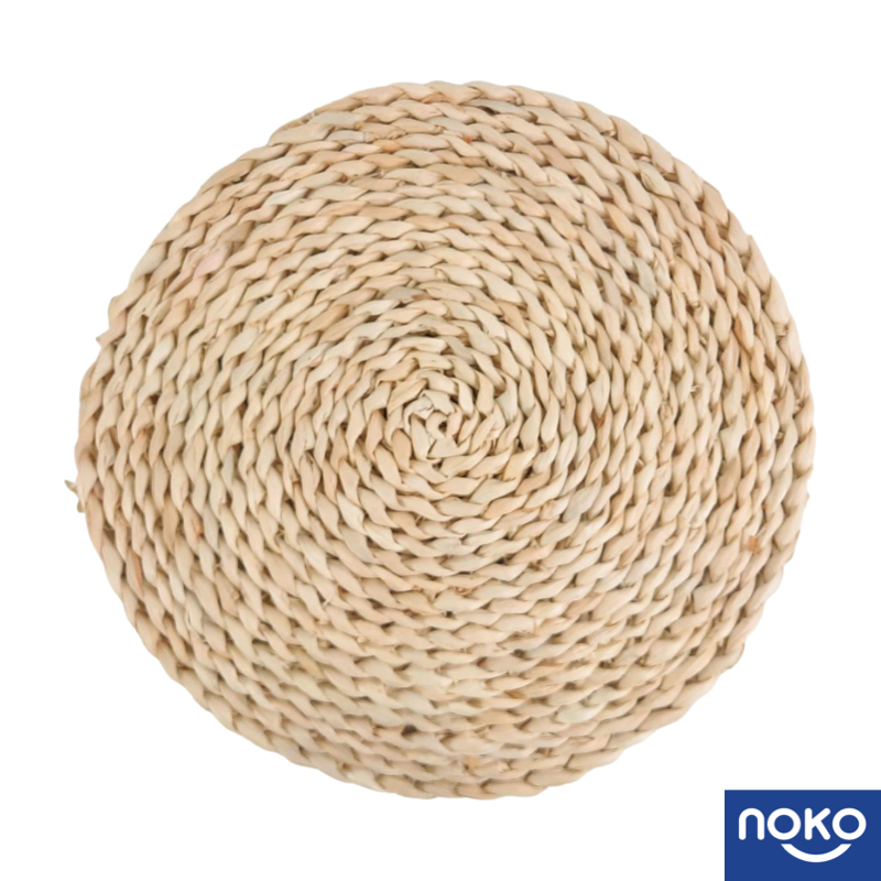 Corn Husk Straw Placemat Natural Handmade Round Kitchen Dining Tablemat