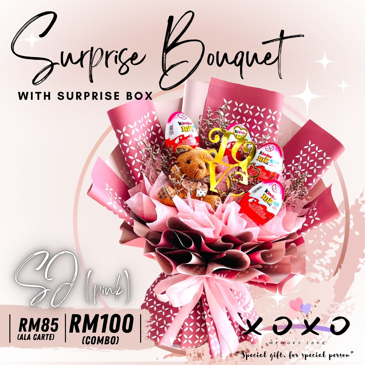 Chocolate Bouquet Surprise Birthday Gift Hadiah Birthday Bunga