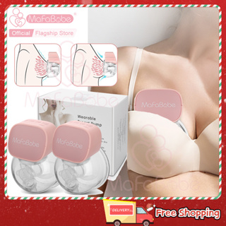  Single Wearable Breast Pump for Breastfeeding with  16/18/20/22mm Silicone Flange, Electric Hands Free Breast Pump with 4 Modes  & 9 Levels.Silent Invisible in Bra Portable Wearable Breast Pump. : Baby