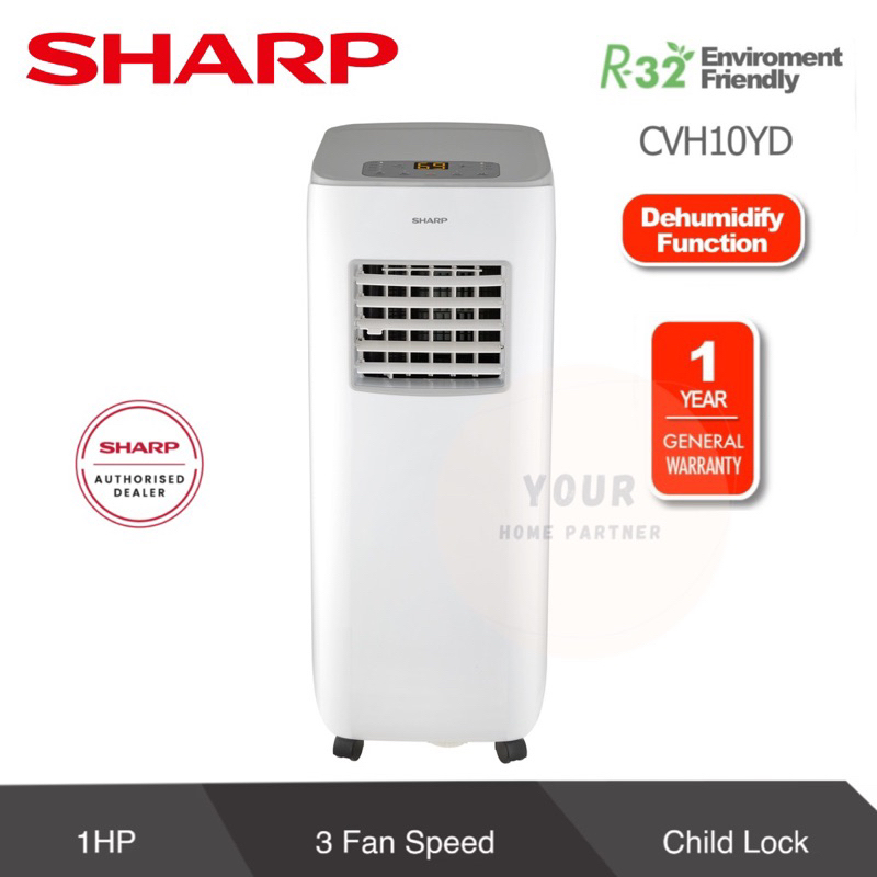 Sharp Portable Air Conditioner 1HP CVH10YD Shopee Malaysia