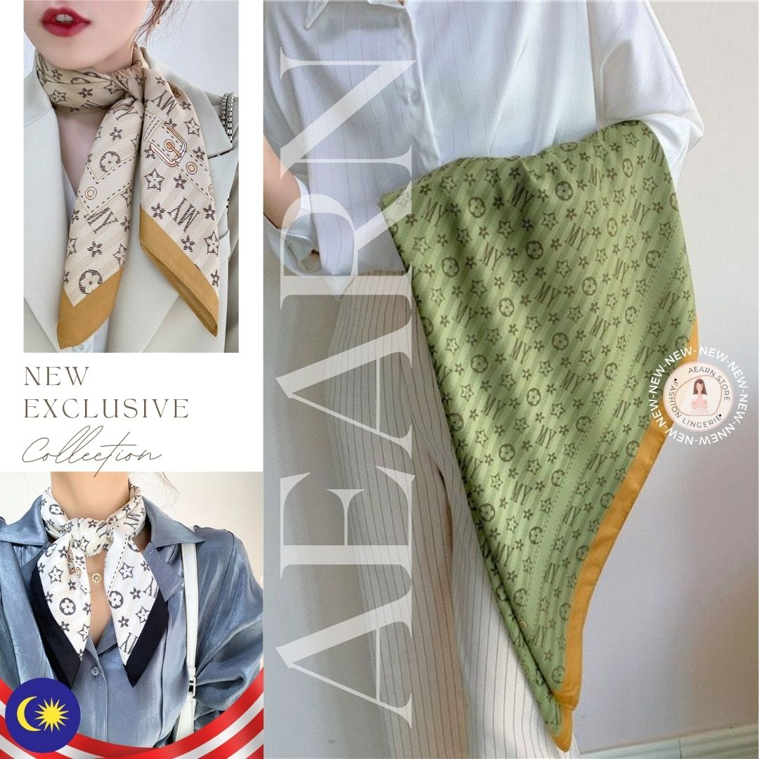 MY Ready Stock Scarf 90 90cm square scarf twill scarf women s