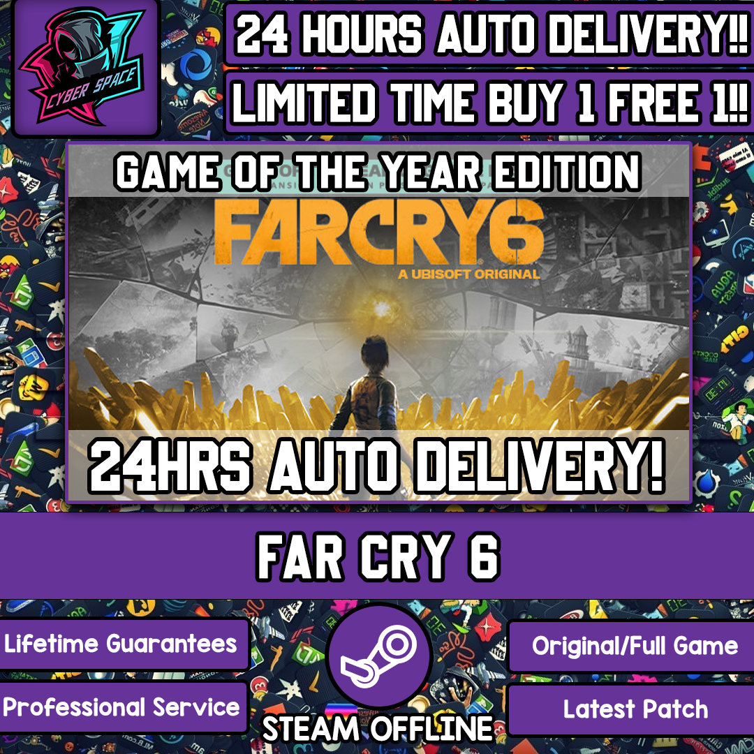 Far Cry 6 [Auto Delivery] [Steam Offline] [Full DLC] Cyber Space PC ...