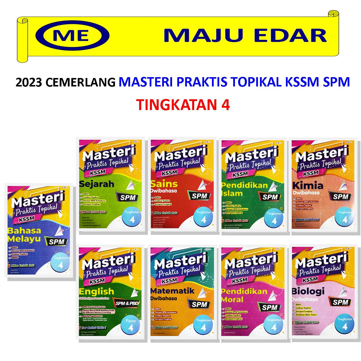 2023 CEMERLANG MASTERI PRAKTIS TOPIKAL KSSM SPM TINGKATAN 4 / FORM 4 ...