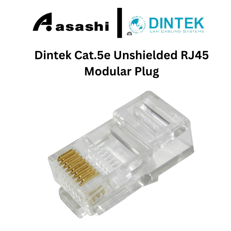Dintek Cat.5e Unshielded RJ45 Modular Plug (1501-88052) | Shopee Malaysia