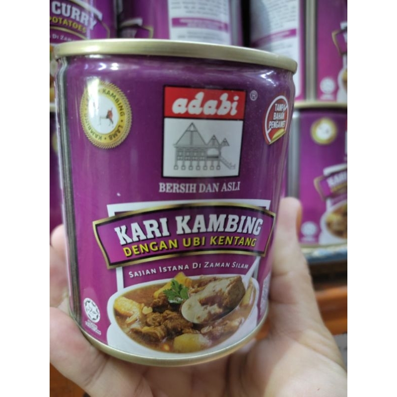 READY STOCK 🔥 ADABI Kari Kambing Dengan Kentang 280gm Lamb Curry Adabi