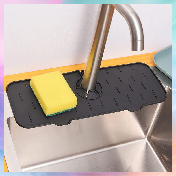 Silicone Faucet Mat for Kitchen Sink Bathroom Countertop Protector Sink