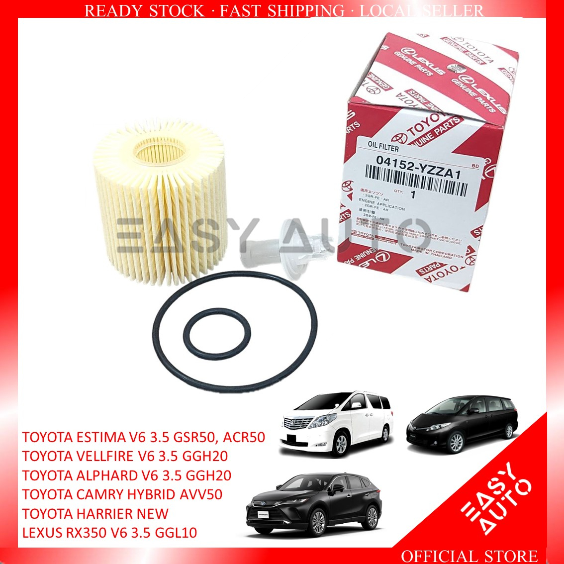 In Stock Auto Oil Filter 04152 Yzza1 OEM Quality Standard