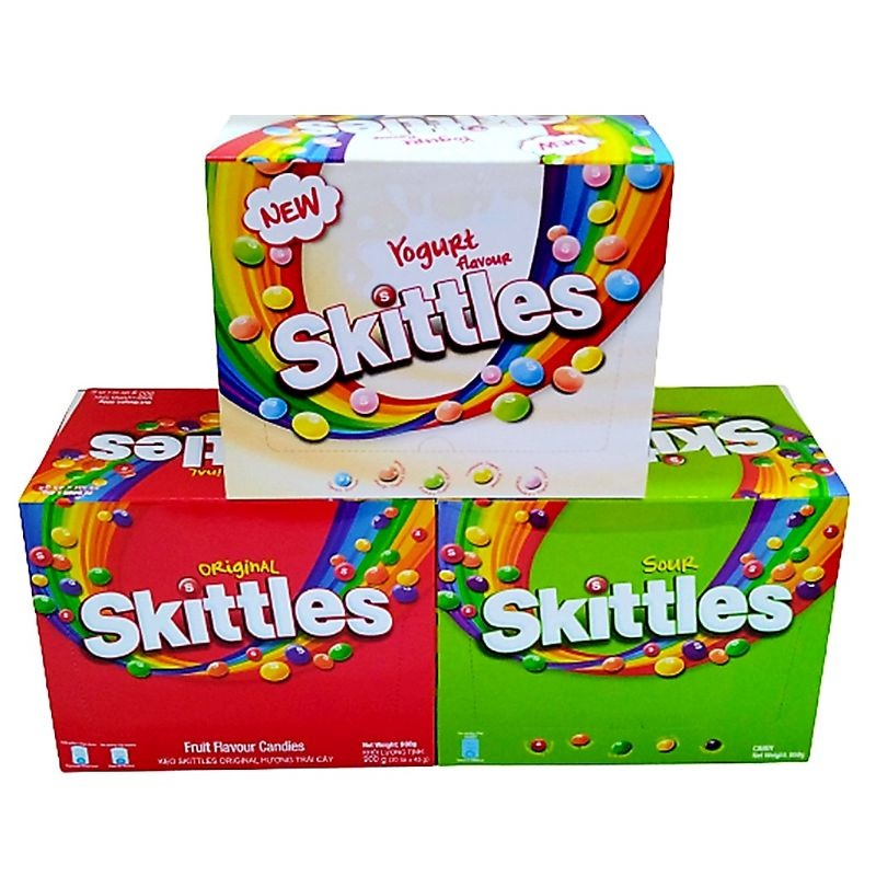 Skittles Fruit Flavour Candies Original / Sour / Yogurt (45gx20pcs ...