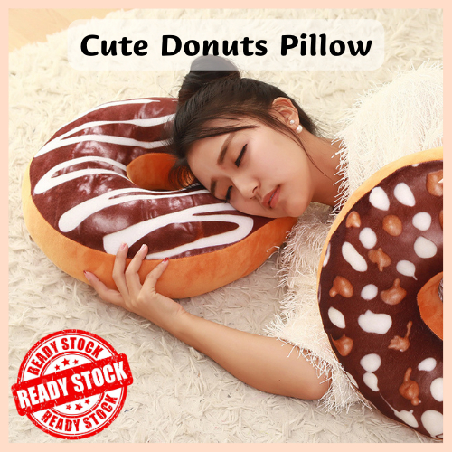 Plush donut hot sale pillow