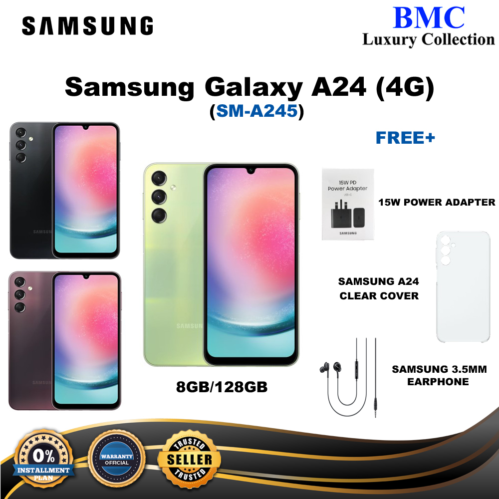 Samsung Galaxy A24 4g Sm A245 8gb 128gb With Case 35mm 15w Shopee Malaysia 6473