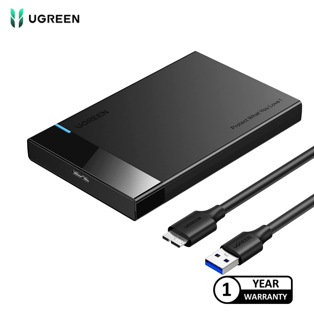 UGREEN USBA 3.0 TO 2.5'' SATA HARD DRIVER ENCLOSURE (5GBPS) Shopee
