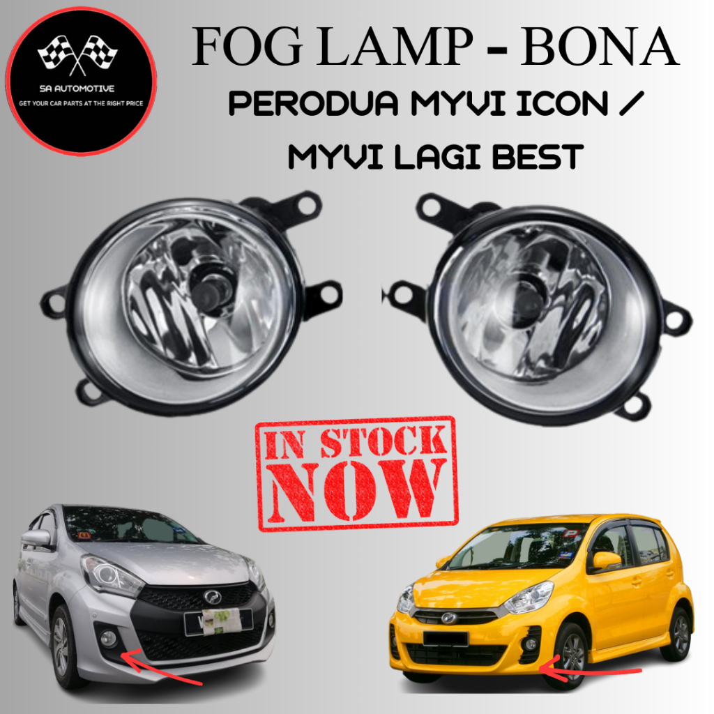 PERODUA MYVI LAGI BEST /ICON / ALZA /BEZZA FOG LAMP FOG LIGHT FULL SET