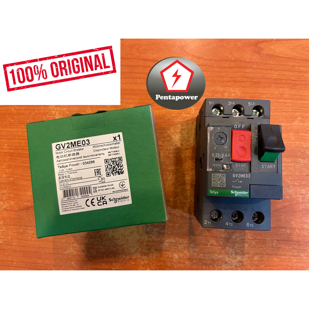 SCHNEIDER GV2ME03 TeSys GV2Circuit 0.25...0